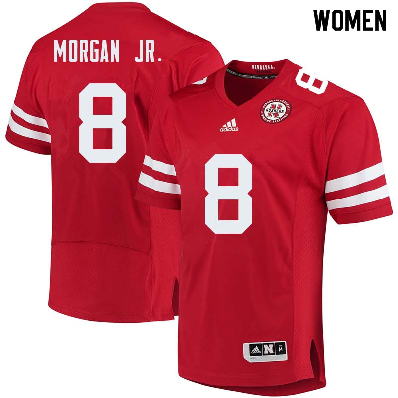 Women #8 Stanley Morgan Jr. Nebraska Cornhuskers College Football Jerseys Sale-Red - Click Image to Close